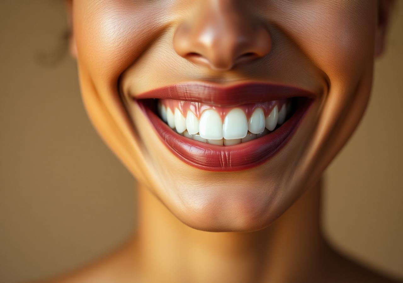 Sorriso transformado por tratamento odontológico